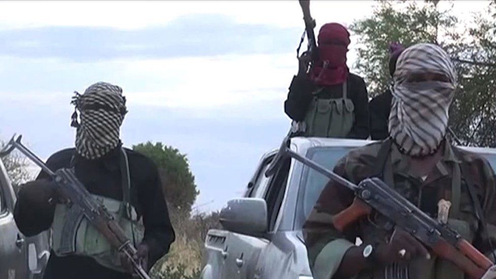 Gunmen in action
