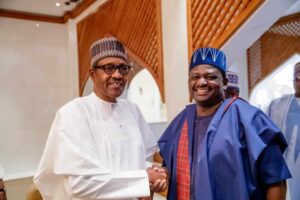 President Major General Muhammadu Buhari retd. and Mr Femi Adesina