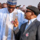 President Muhammadu Buharu and Labour Minister Chris Ngige 1
