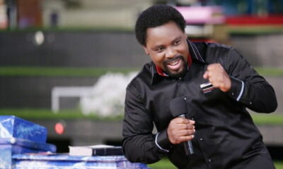 Prophet T.B Joshua in church