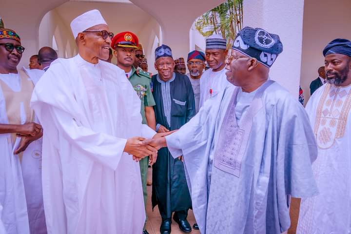 Tinubu and Buhari at Jummat 2