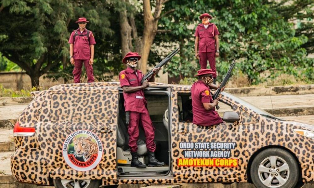 ondo state government inaugurates amotekun photos