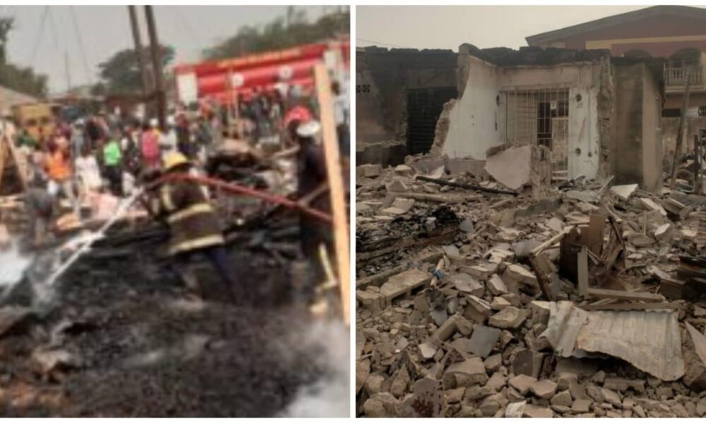 4 Year Old Girl Grandparents In Critical Condition As Explosion Razes 3 Storey Building In Lagos 1536x864 1