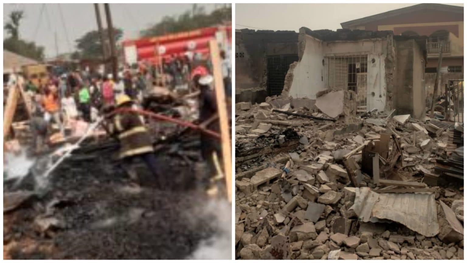 4 Year Old Girl Grandparents In Critical Condition As Explosion Razes 3 Storey Building In Lagos 1536x864 1