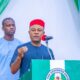Governor Peter Mbah of Enugu State at Saturdays town hall meeting e1686423720151