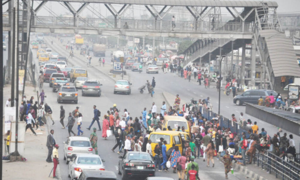 Lagosians abandon pedestrian 1
