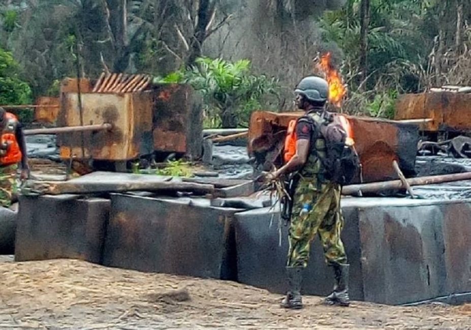 Illegal refinery