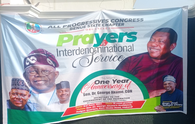 Tinubu Benue prayer