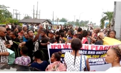 rivers women protest