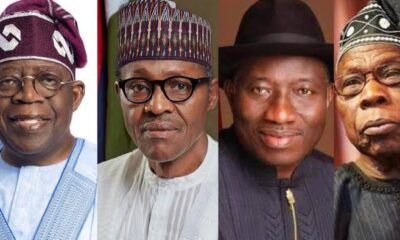 tinubu buhari Jonathan obasanjo