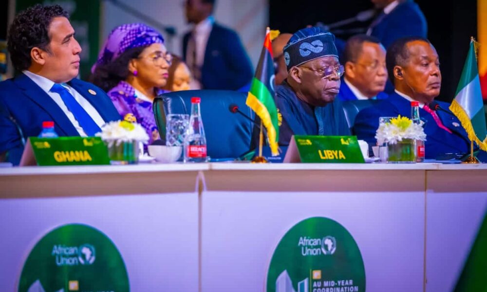 President Bola Tinubu at ECOWAS Meeting