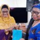 NAMA Director of Legal Services and Company Secretary Mrs Isemiuhonmon Rita Egbadon with the Ekiti State SSG