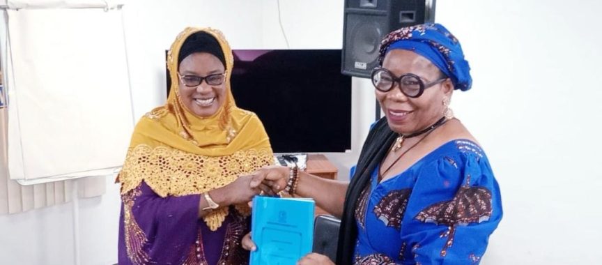 NAMA Director of Legal Services and Company Secretary Mrs Isemiuhonmon Rita Egbadon with the Ekiti State SSG