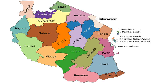Map of Tanzania