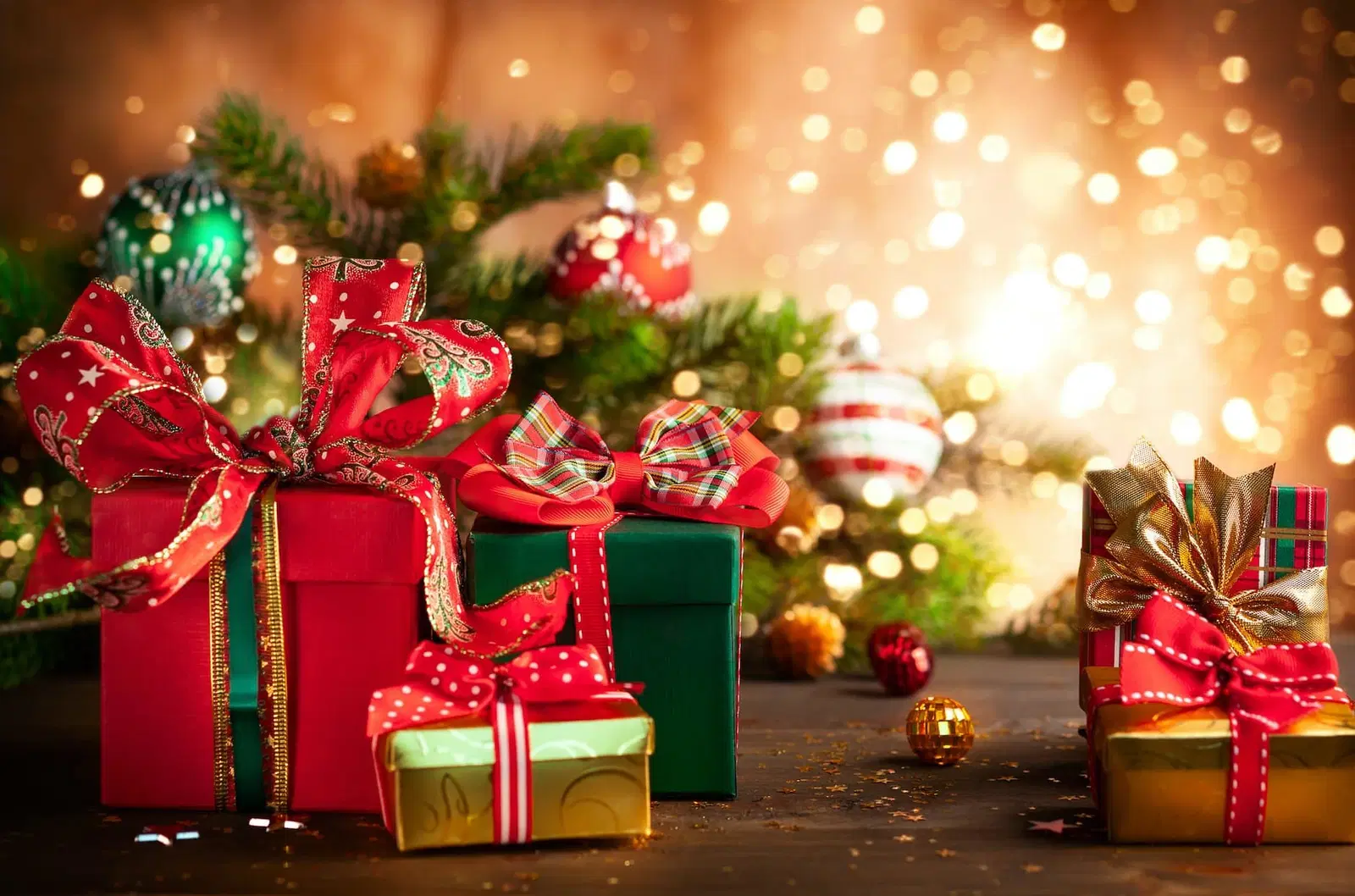 red and green colors Christmas