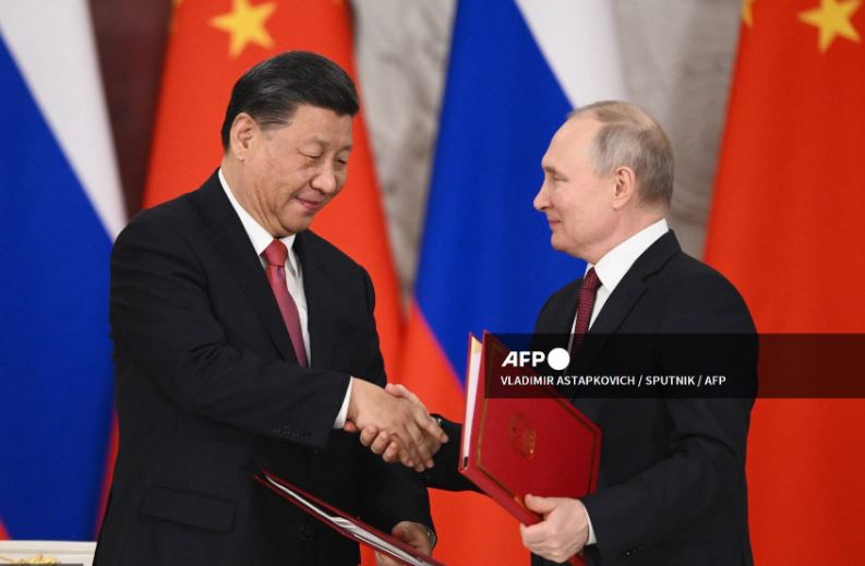 Russian President Vladimir Putin and Chinas President Xi Jinping
