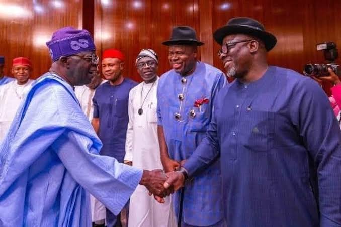 Bola Tinubu and Sheriff Oborevwori