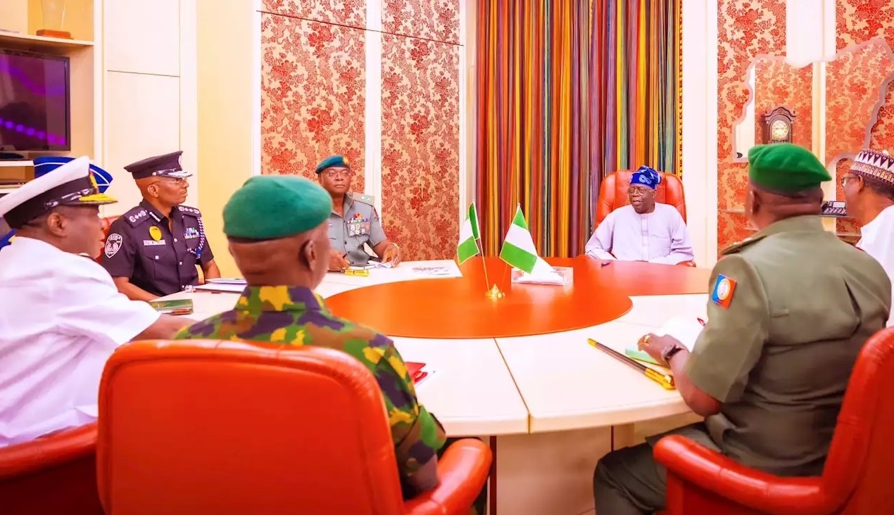 Tinubu meets Security Chiefs