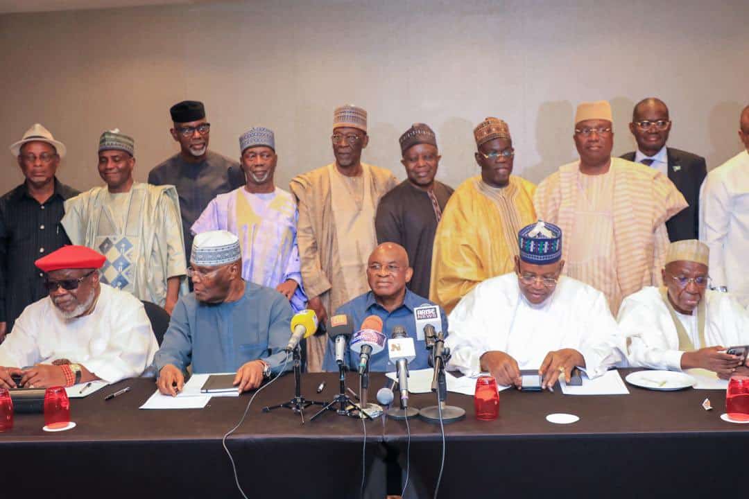 Atiku Coalition PDP leaders meet in Abuja