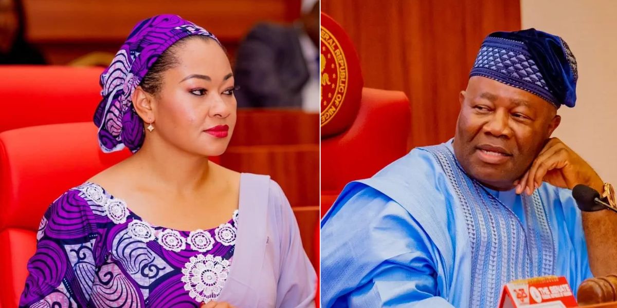 Senator Natasha Akpoti Uduaghan and Akpabio 1