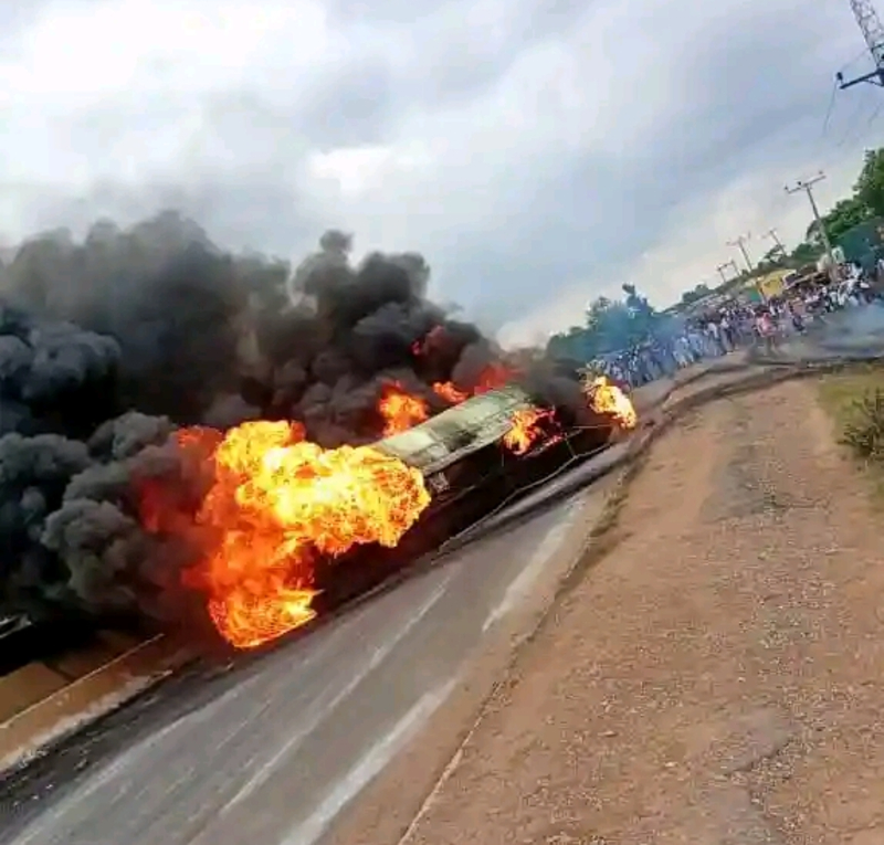 petroleum tanker caught fire in Ibadan1