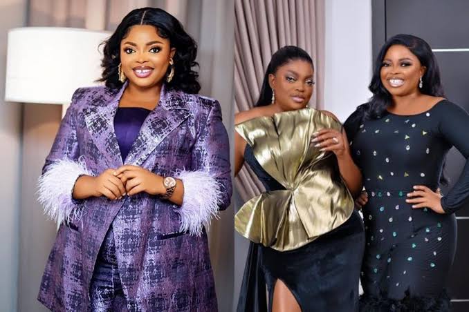 L R Nollywood Actress Juliana Olayode and Funke Akindele
