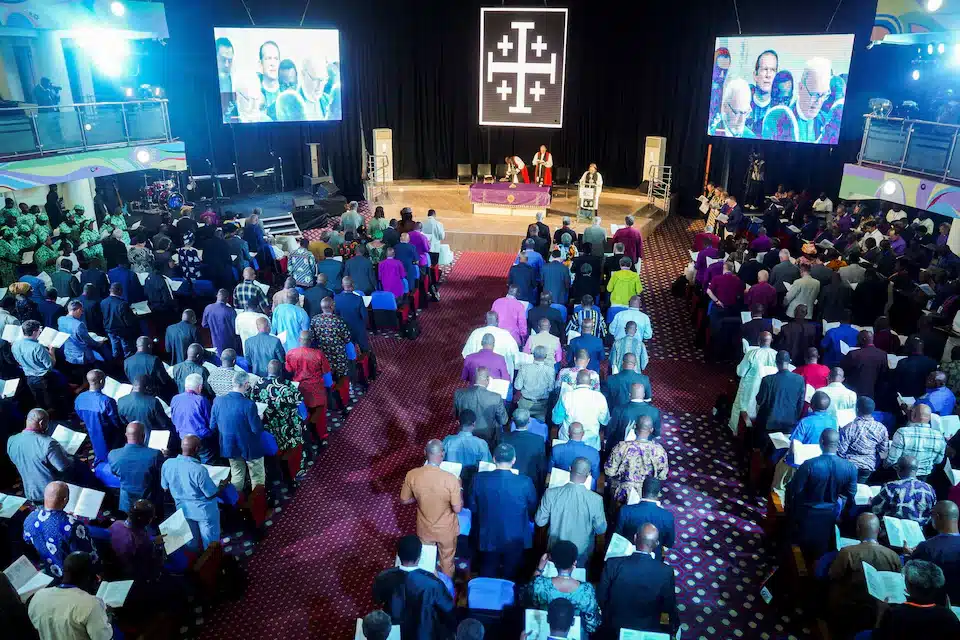 Members of the Anglican Communion attend a session of the Global Anglican Future Conference GAFCON in Abuja