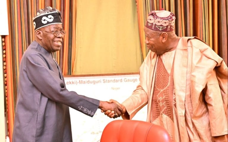President Bola Tinubu and Abdullahi Ganduje 2