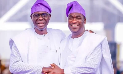 Governor of Lagos State Babajide Sanwo Olu and Deputy Governor Hamzat