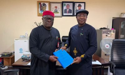 Handing over photo between Messrs Effanga and Onuoha