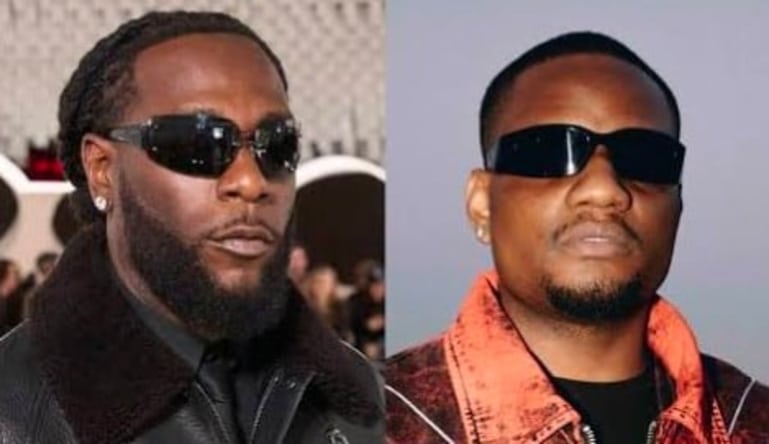 L R Singer Burna Boy and DJ Tunez