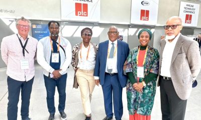 Saidu Mohammed in blue suit at the Pipeline Technology Conference PTC currently holding in Berlin Germany