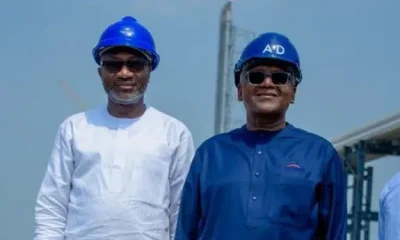 Femi Otedola chairman Geregu Power plc and Aliko Dangote founderCEO Dangote Group.png