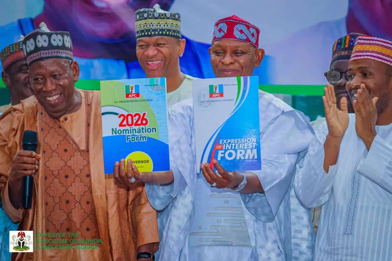Governor Yusuf Receives APC Nomination form