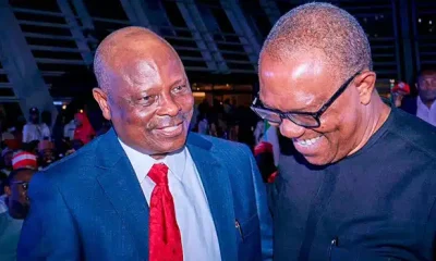 Rabiu Kwankwaso and Peter Obi smiling