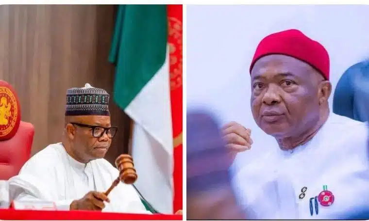 Senate President Godswill Akpabio and Imo State Governor Hope Uzodimma