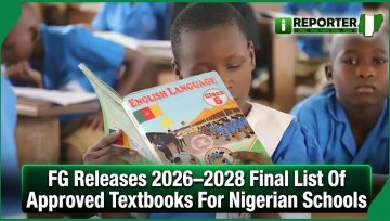 FG Releases 2026–2028 Final List Of Approved Textbooks For Nigerian Schools